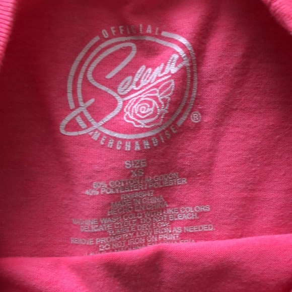 Official Selena long sleeve crop top. Pink. XS. EUC - Picture 2 of 3
